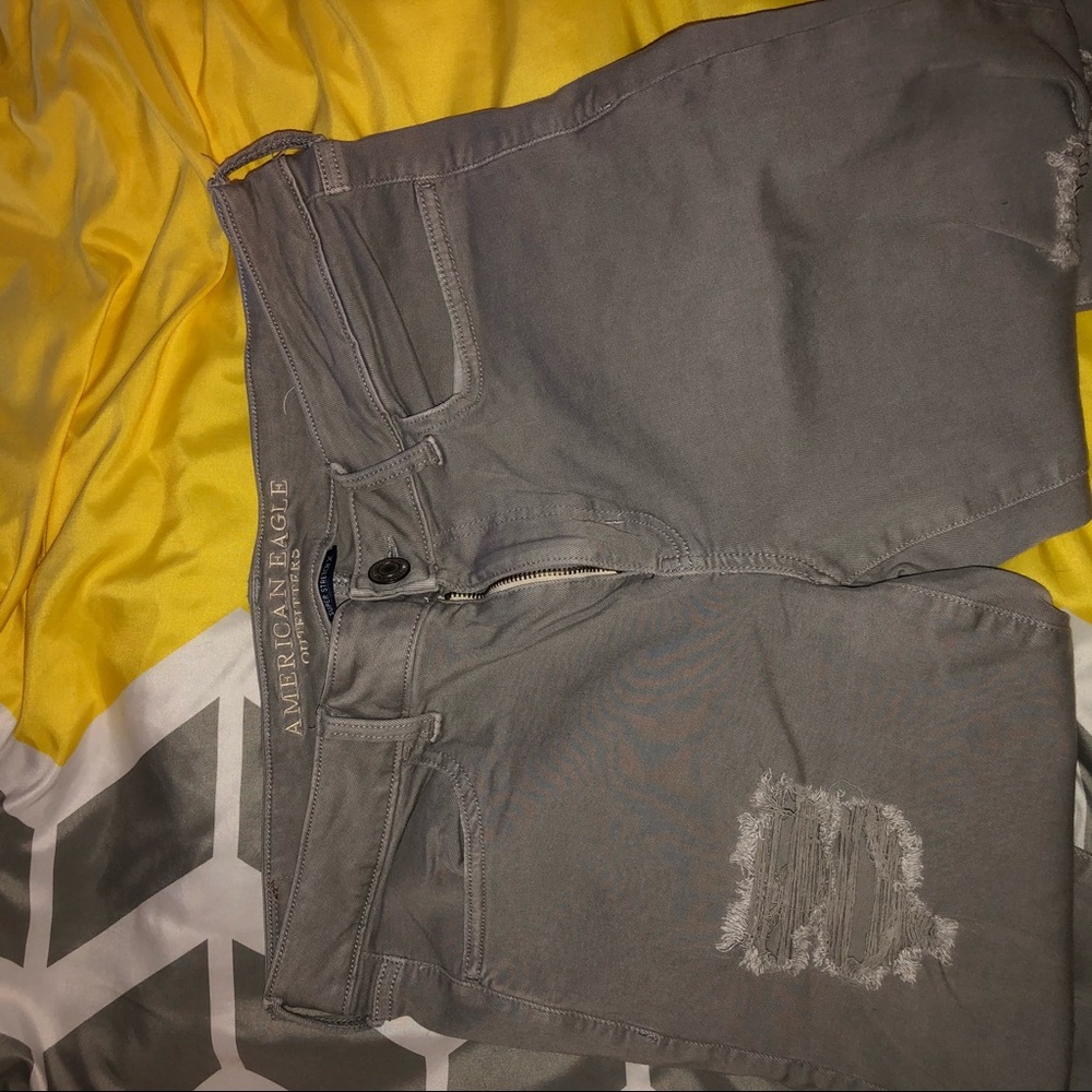 Light Gray Ripped Jeans